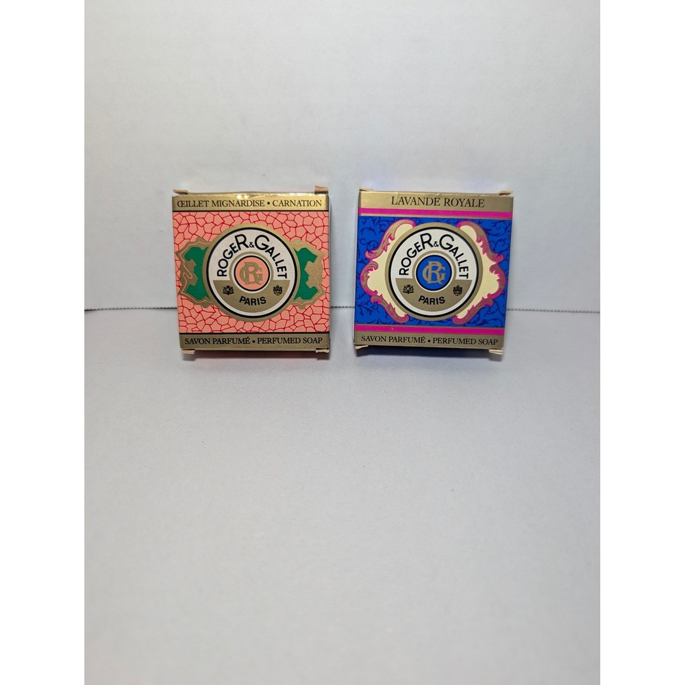 Roger & Gallet French Boudoir Perfumed Soap Floral Vintage Carnation Lavender